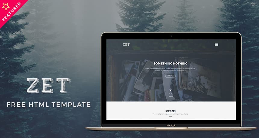 Zet - Free One Page Template HTML