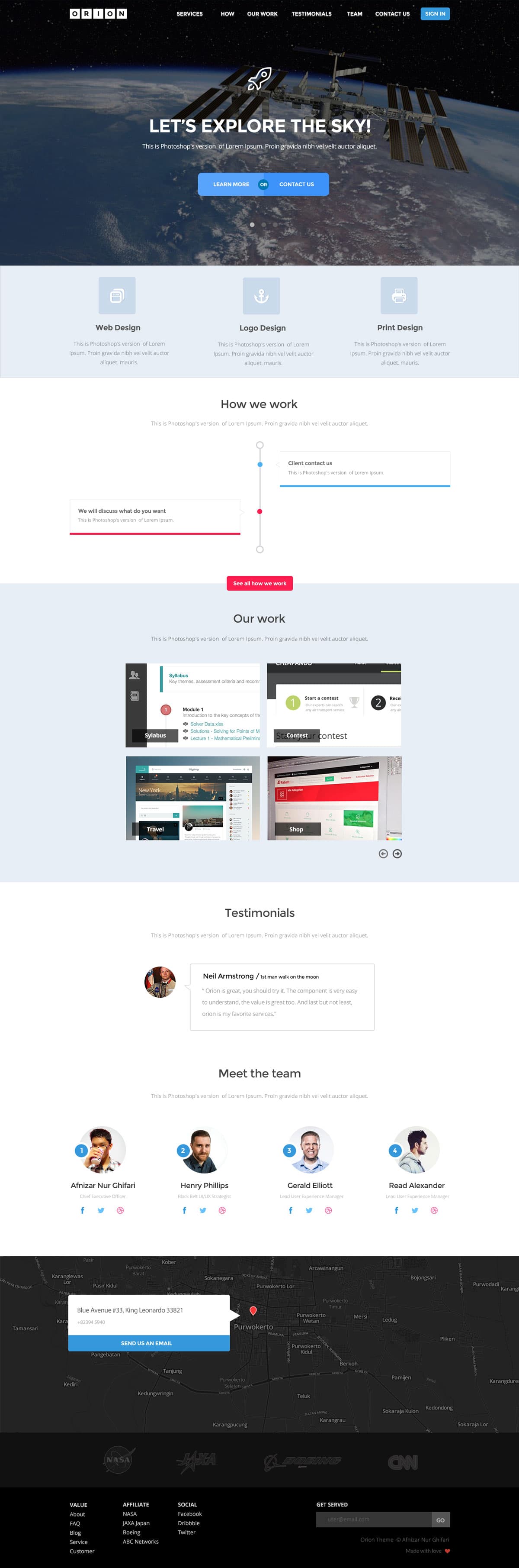 Orion HTML5 Website Template