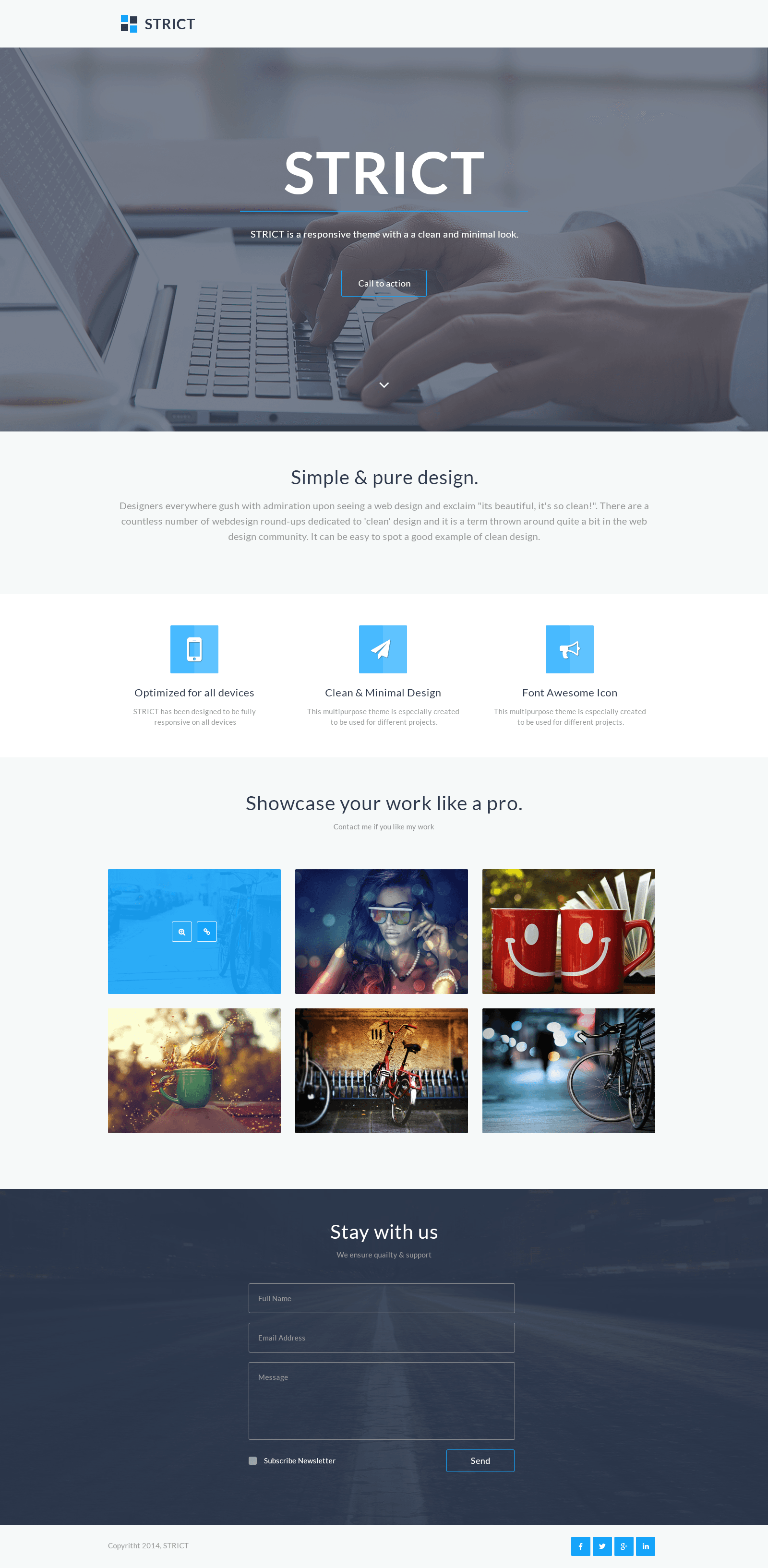 Strict Portfolio Template