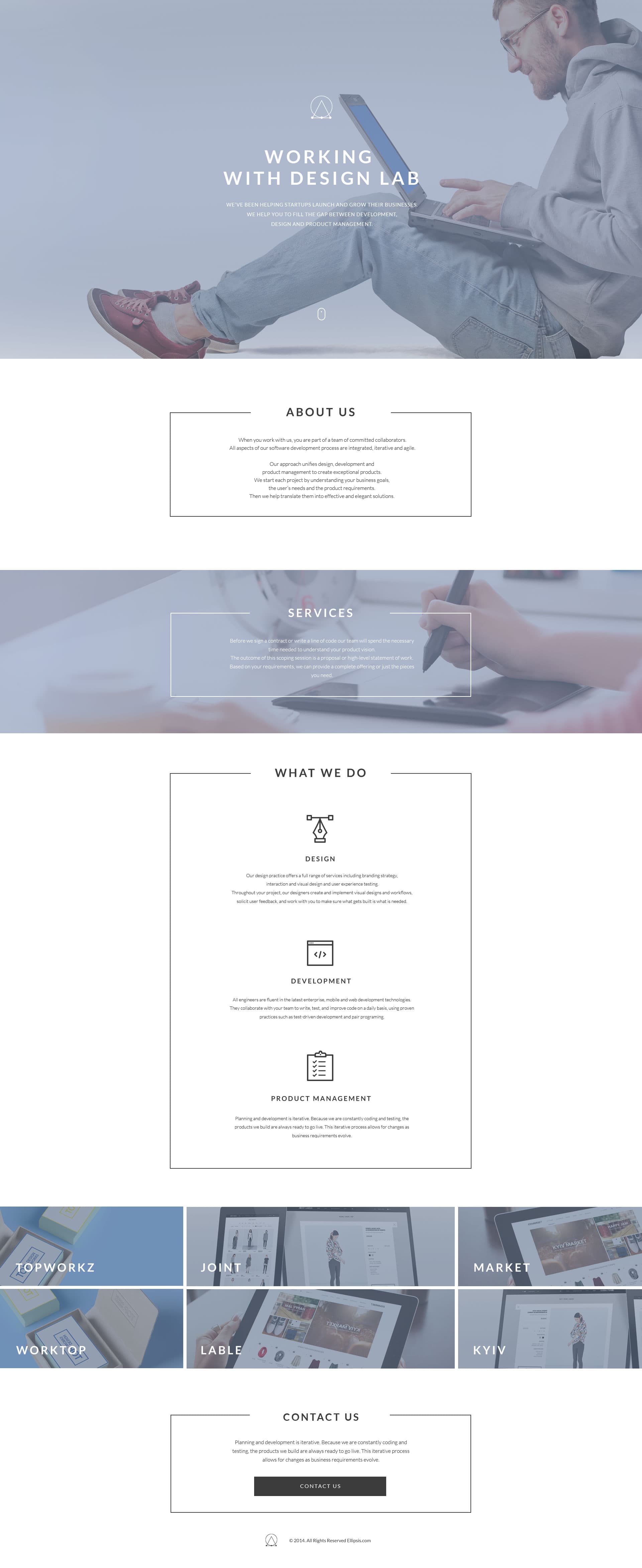 Free Landing Page Portfolio Template