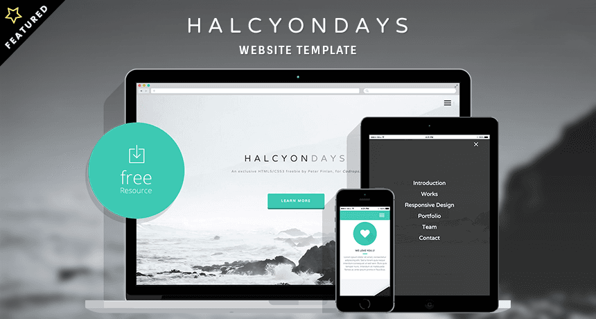 Halcyon Days Website Responsive Template