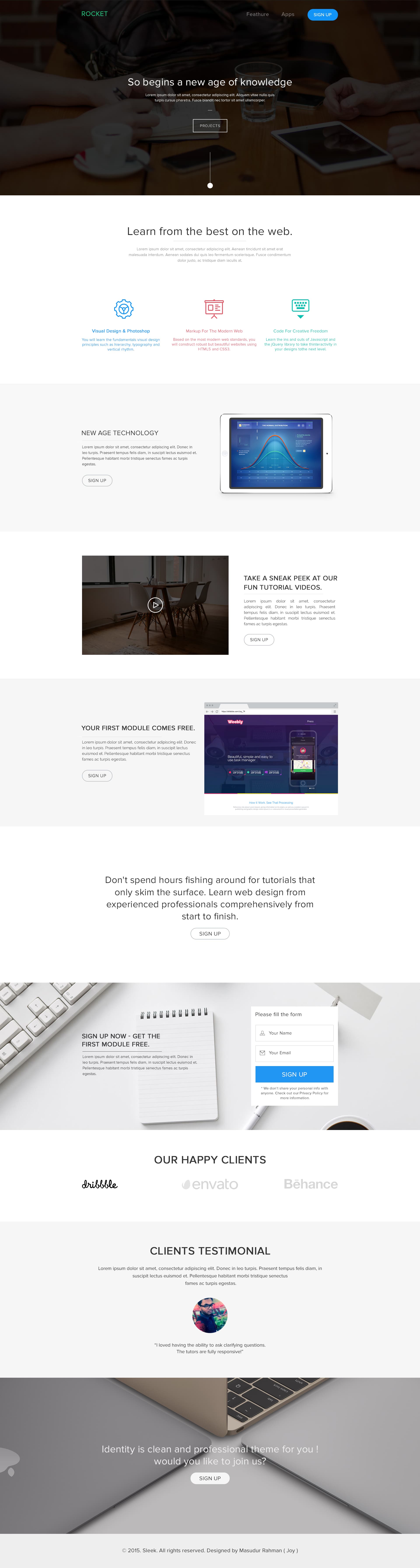 Corporate Landing Page Freebie