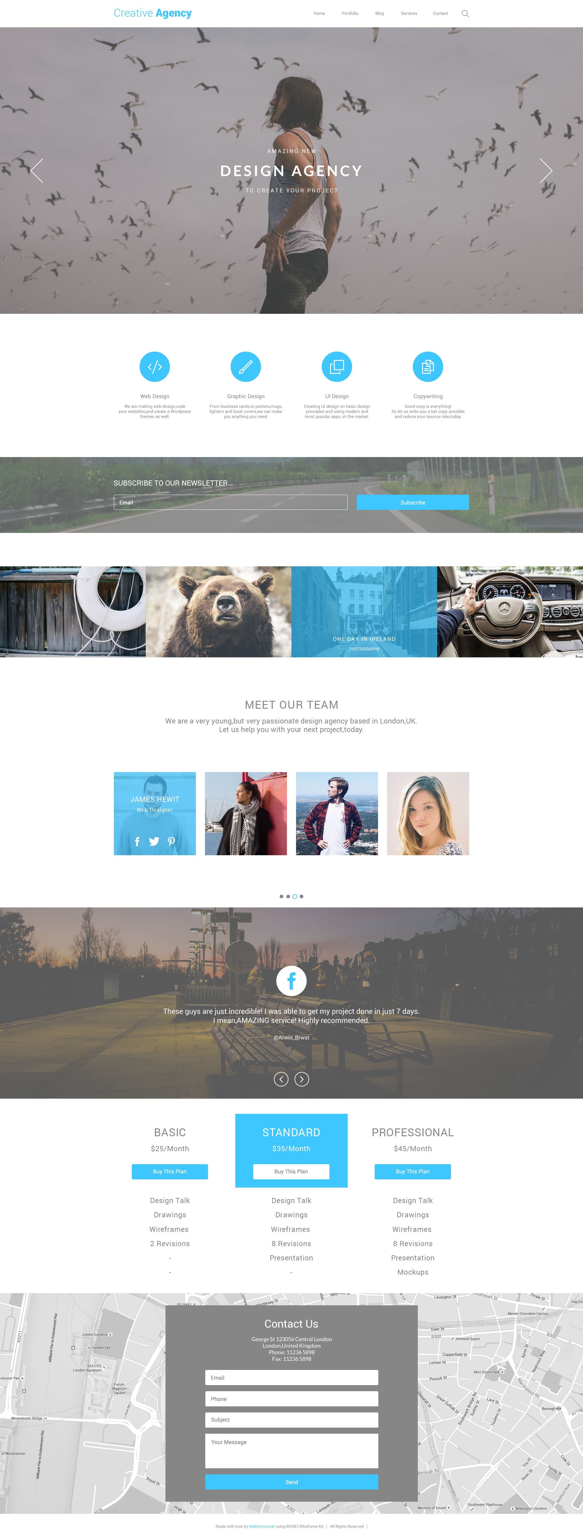 Creative Agency Website HTML Template