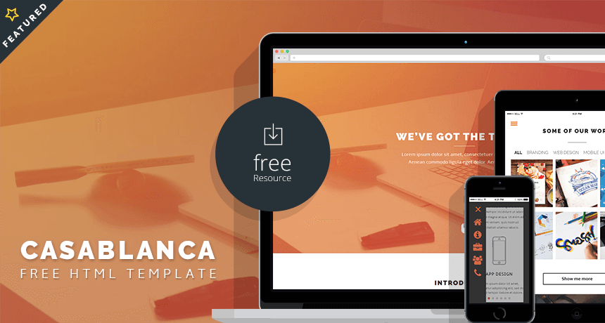 Casablanca Free HTML Template