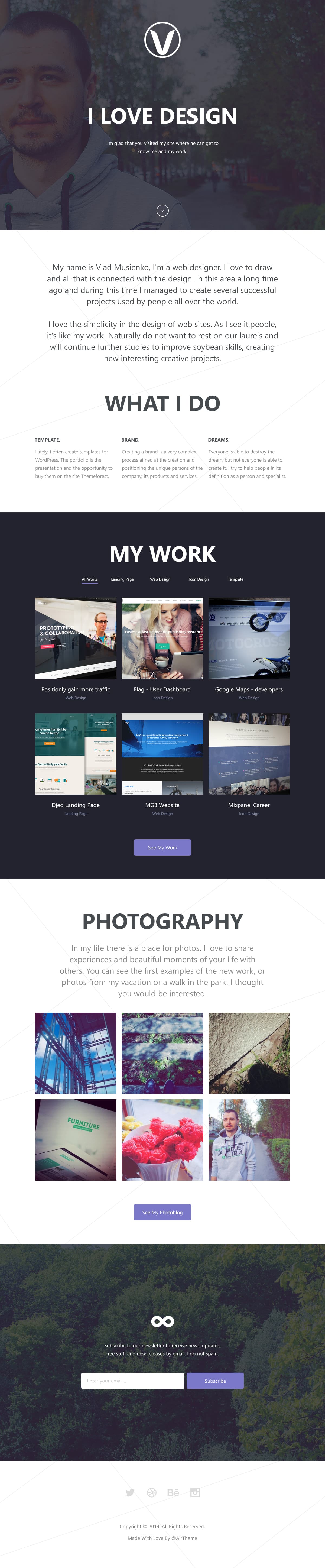 Personal Portfolio HTML Template