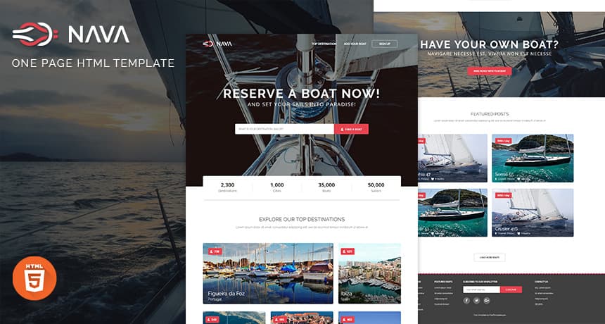 Nava - One Page HTML Template