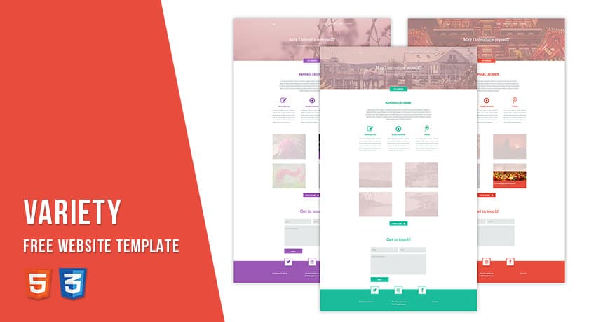 Variety – Free Website Template | Free HTML5 Templates