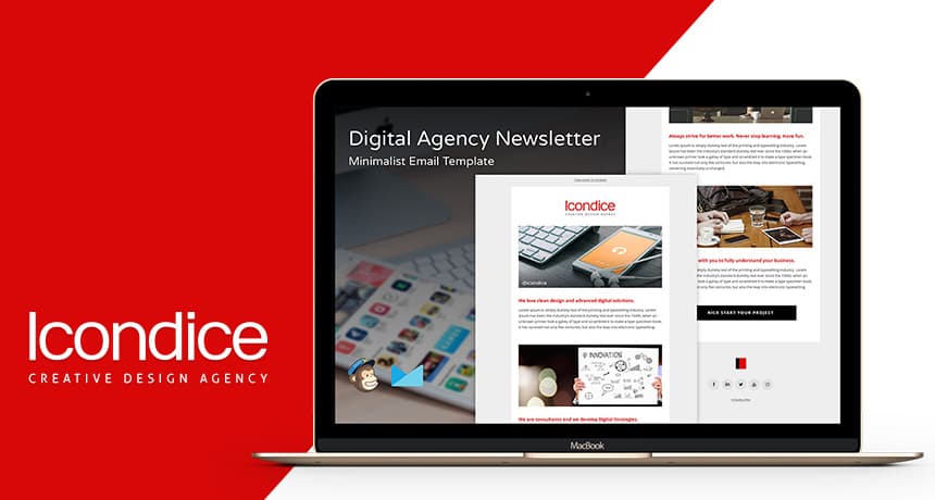 Minimalist Email Newsletter Template PSD + HTML | Free HTML5 Templates