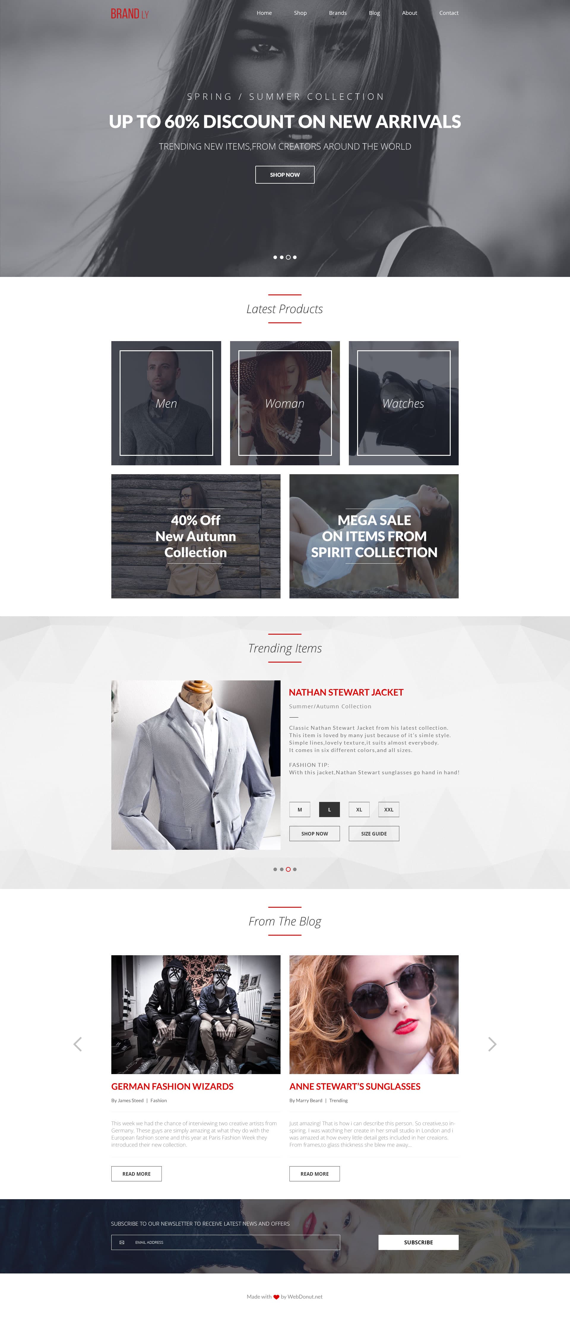 Brandly Free HTML Website Template