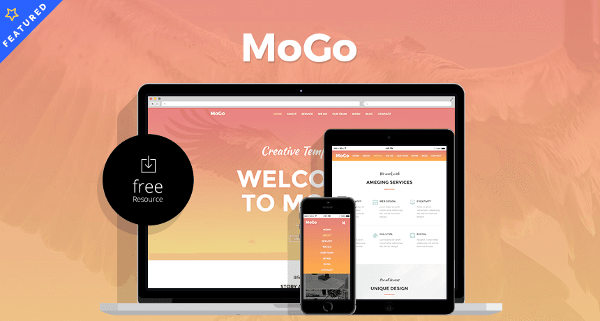 MoGo – Free One Page Web Template
