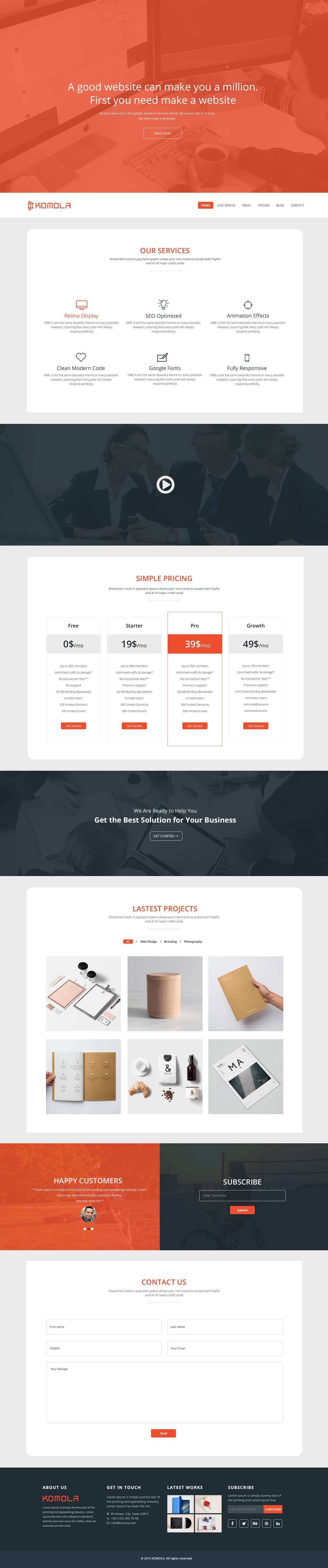 Komola - Free HTML5 Template