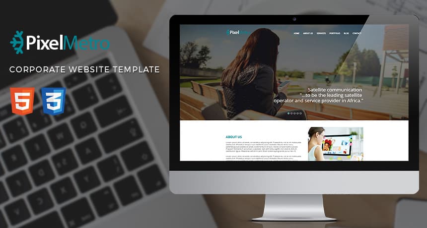 Pixelmetro - Freebie Corporate Website HTML Template | Free HTML5 Templates