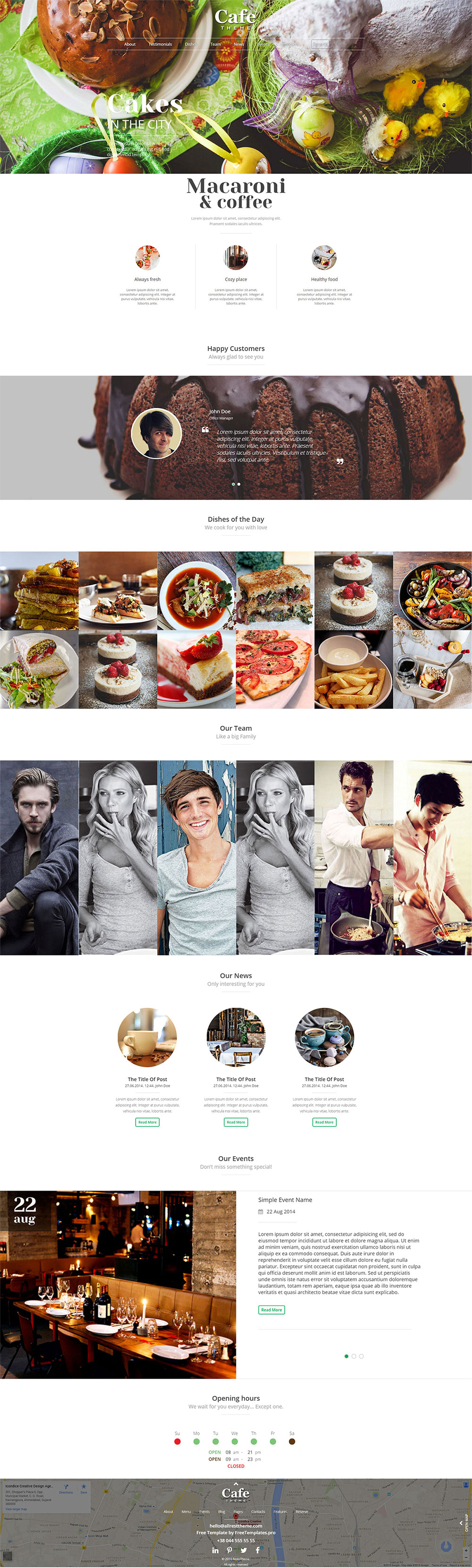 CAFE THEME Free HTML Template