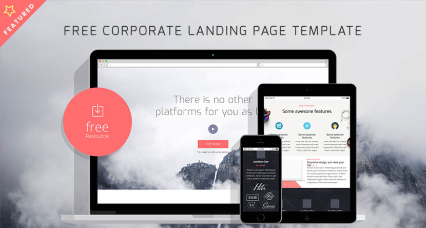 Free Corporate Landing Page HTML Template