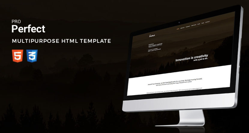 ProPerfect – Multipurpose One Page HTML Template